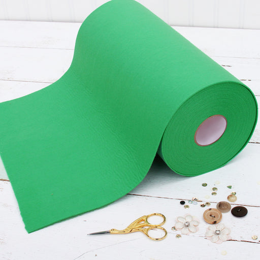 Kelly Green Felt 12 x 10 Yard Roll - Soft Premium Felt Fabric
